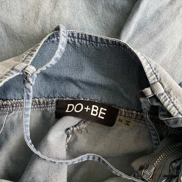 Denim Romper - Picture 2 of 4